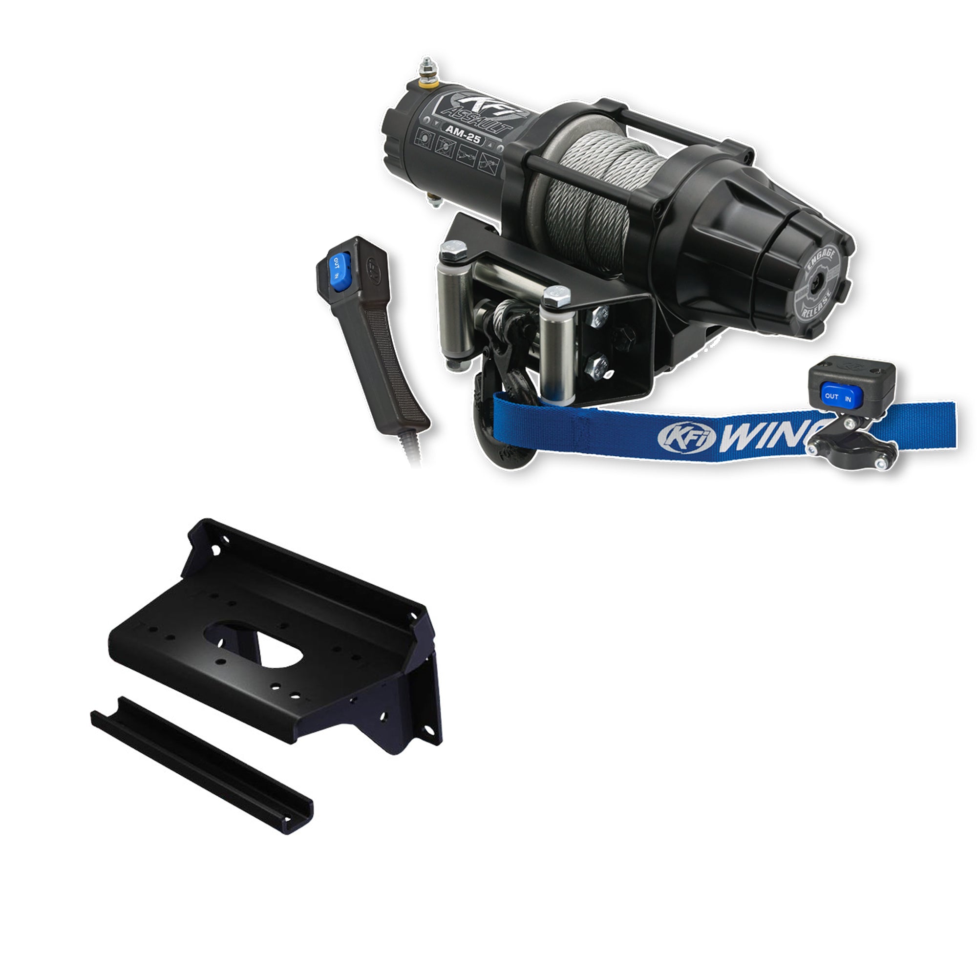 KFI Winch Kit For Kawasaki 820 Mule PRO-FXR 2018-2023