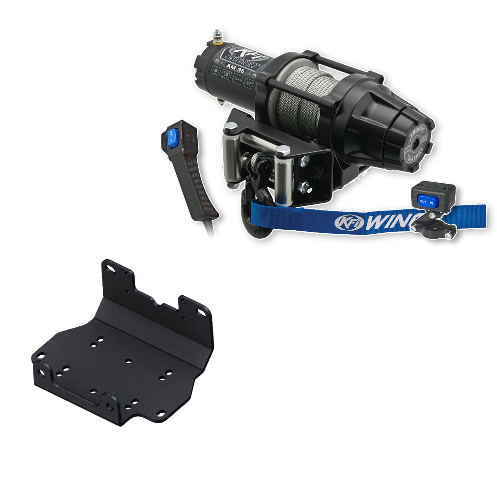 KFI Winch Kit For Yamaha Grizzly 700 4x4 2016-2024