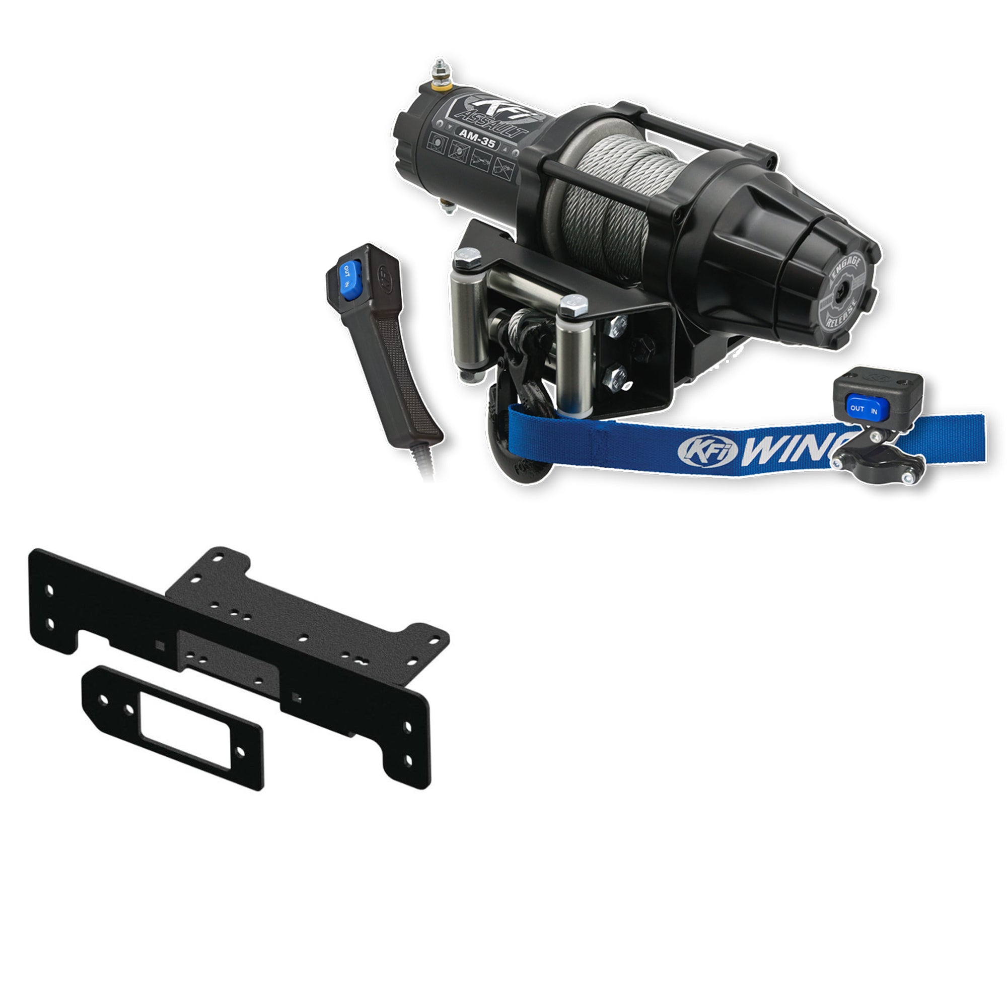 KFI Winch Kit For Kawasaki 400 Mule SX / XC 2017-2025