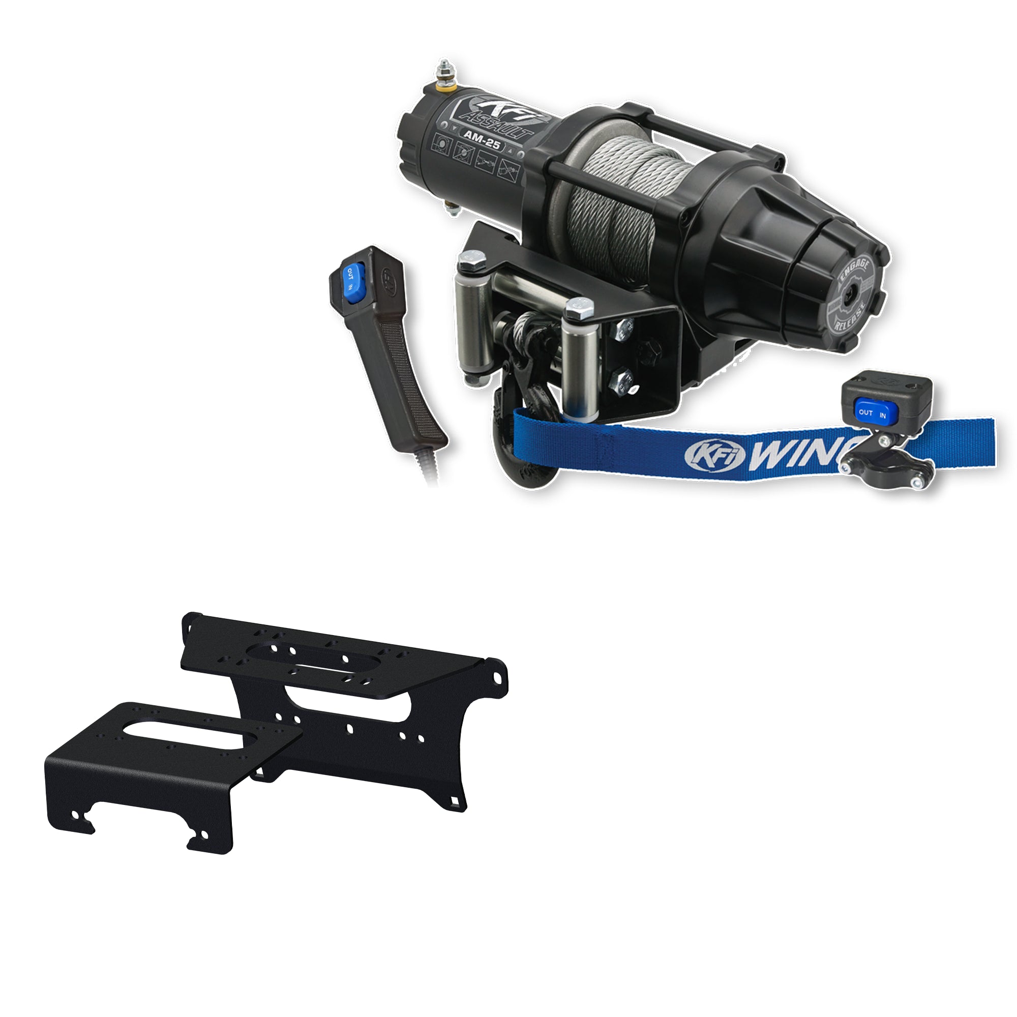 KFI Winch Kit For Polaris 1000 Ranger Premium 2020-2025
