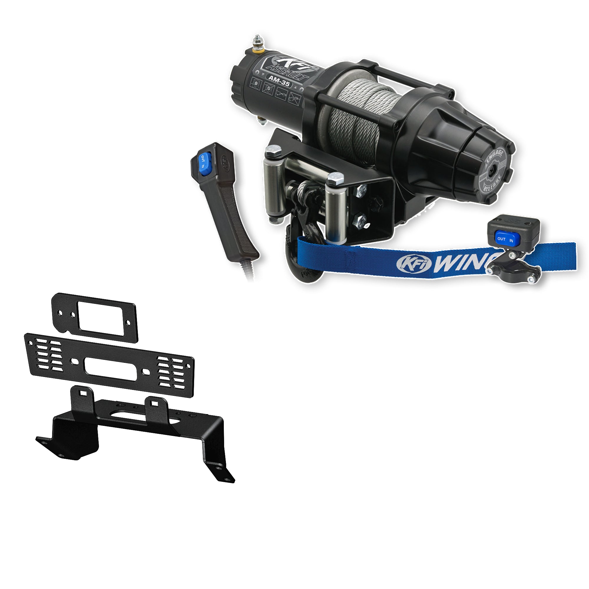 KFI Winch Kit For Polaris 570 Ranger Full-Size 4x4 (800 Style) 2016-2024