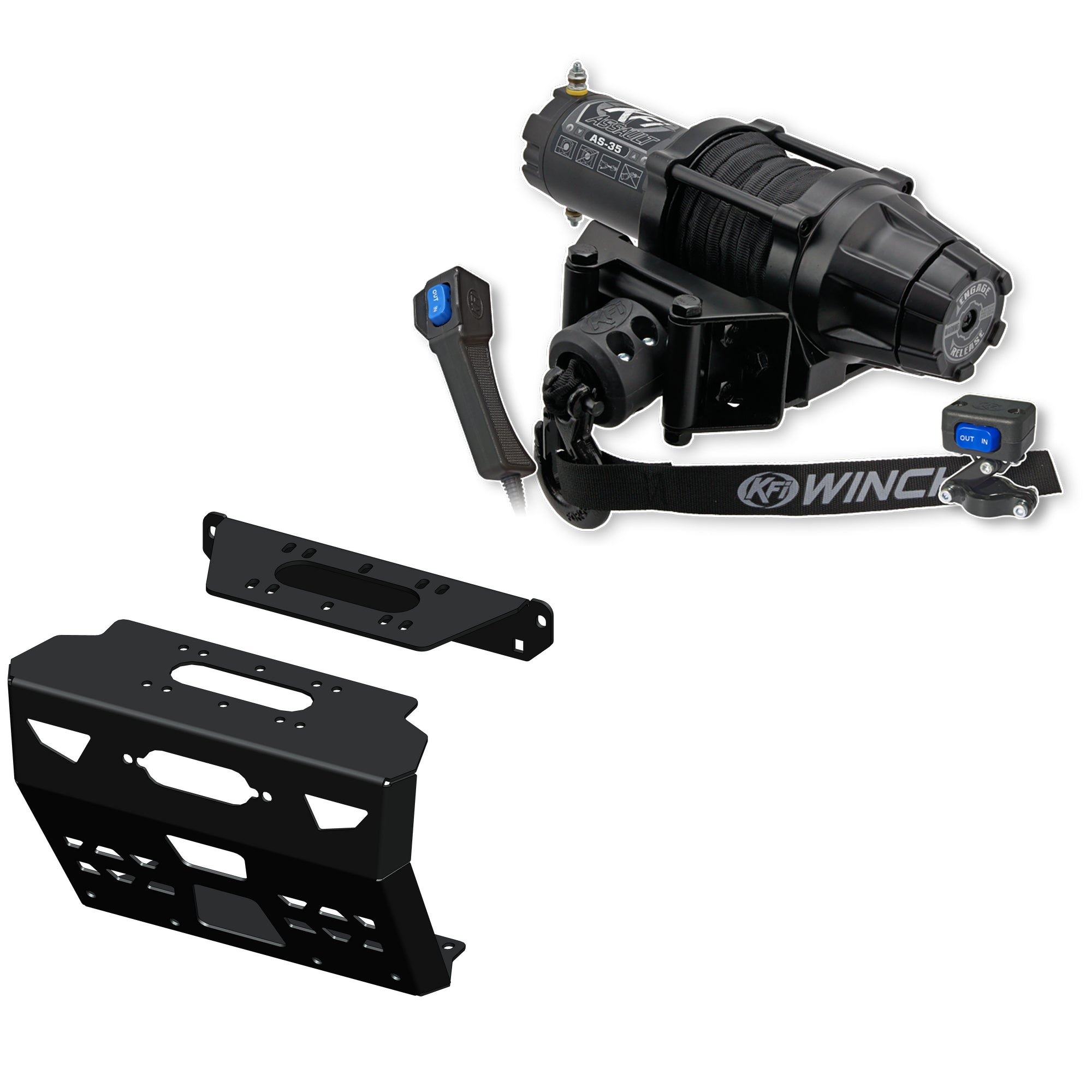 KFI Products Winch Kit For Polaris Ranger/Ranger Crew 1000 2020-2025