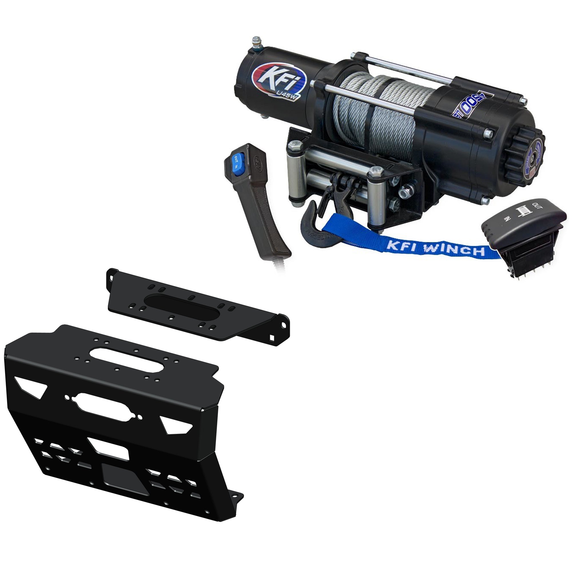 KFI Products Winch Kit For Polaris Ranger/Ranger Crew 1000 2020-2025