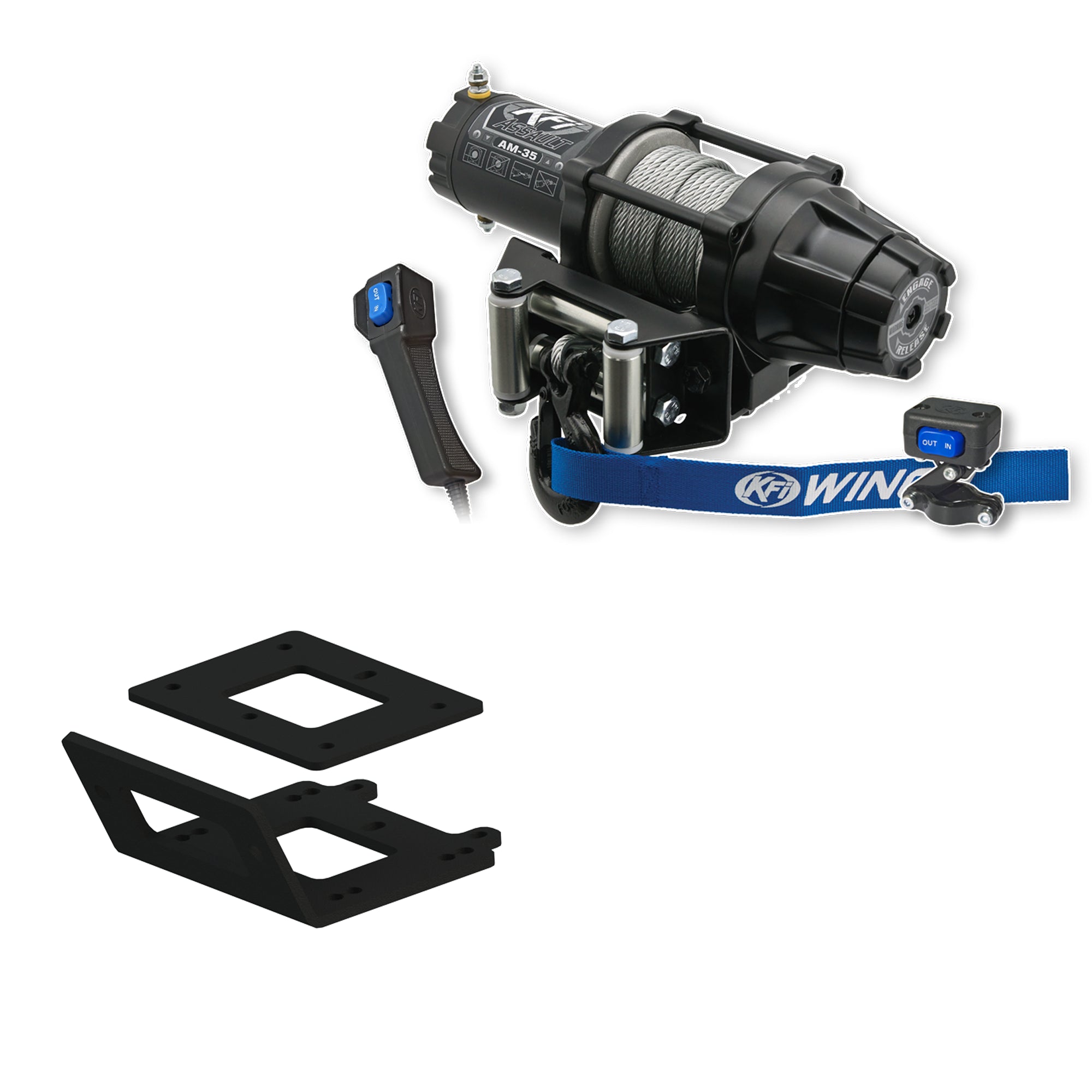 KFI Winch Kit For Yamaha Kodiak 450 4x4 2018-2024
