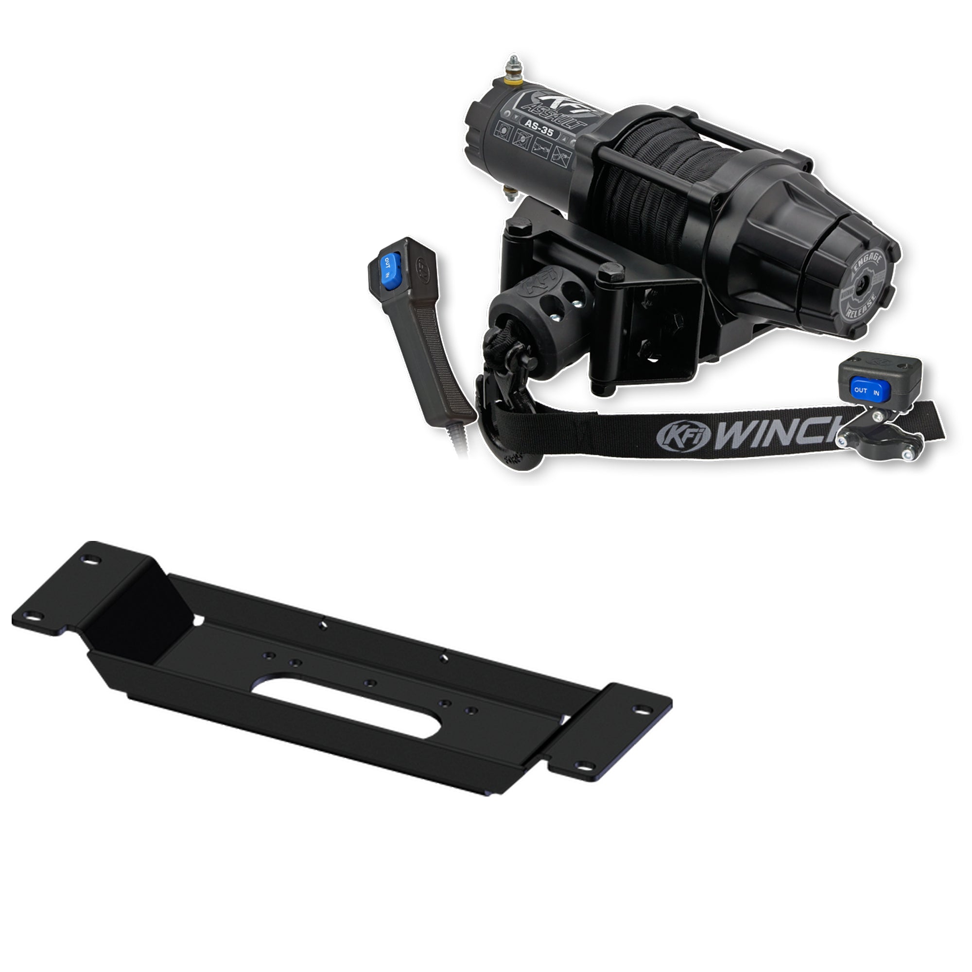 KFI Products Winch Kit For Polaris Ranger SP 570/Crew (Midsize) 2022-2024