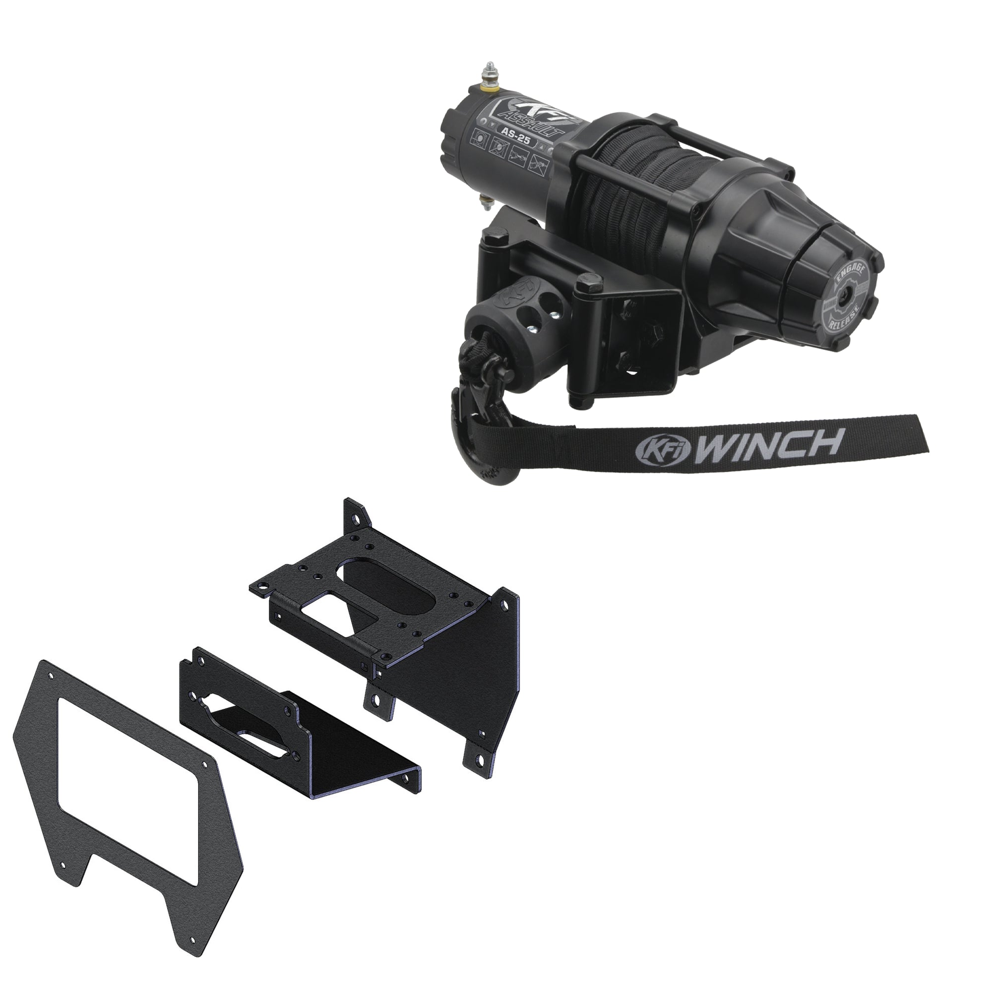 KFI Products Winch Kit For Polaris RZR Turbo R/R 4 2022-2024