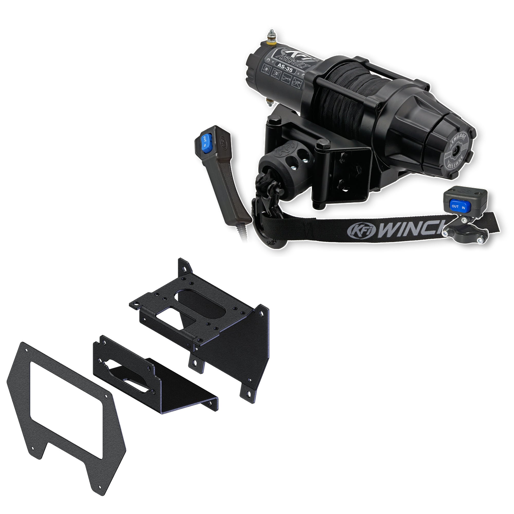 KFI Products Winch Kit For Polaris RZR Pro R/R 4 2022-2024