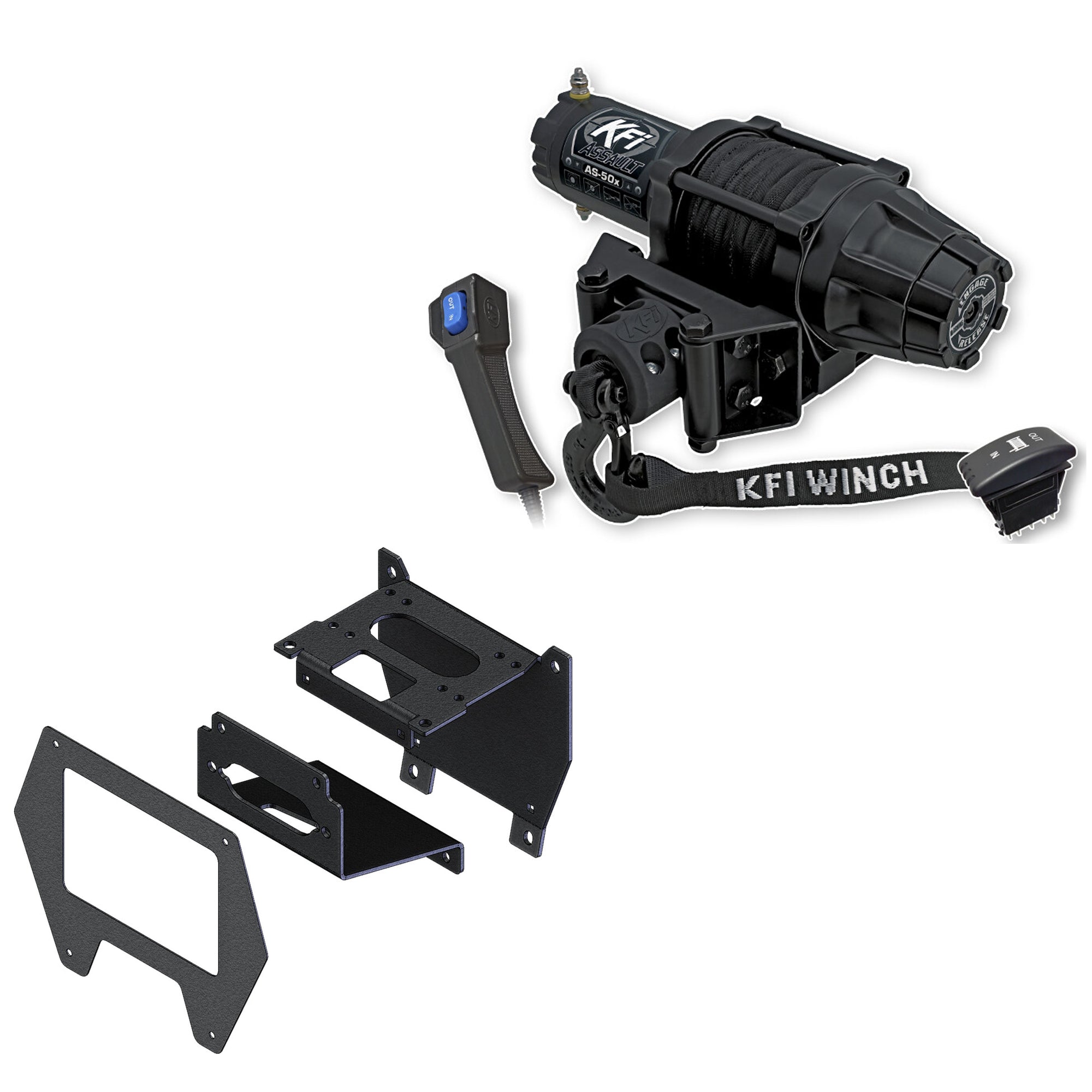 KFI Products Winch Kit For Polaris RZR Turbo R/R 4 2022-2024