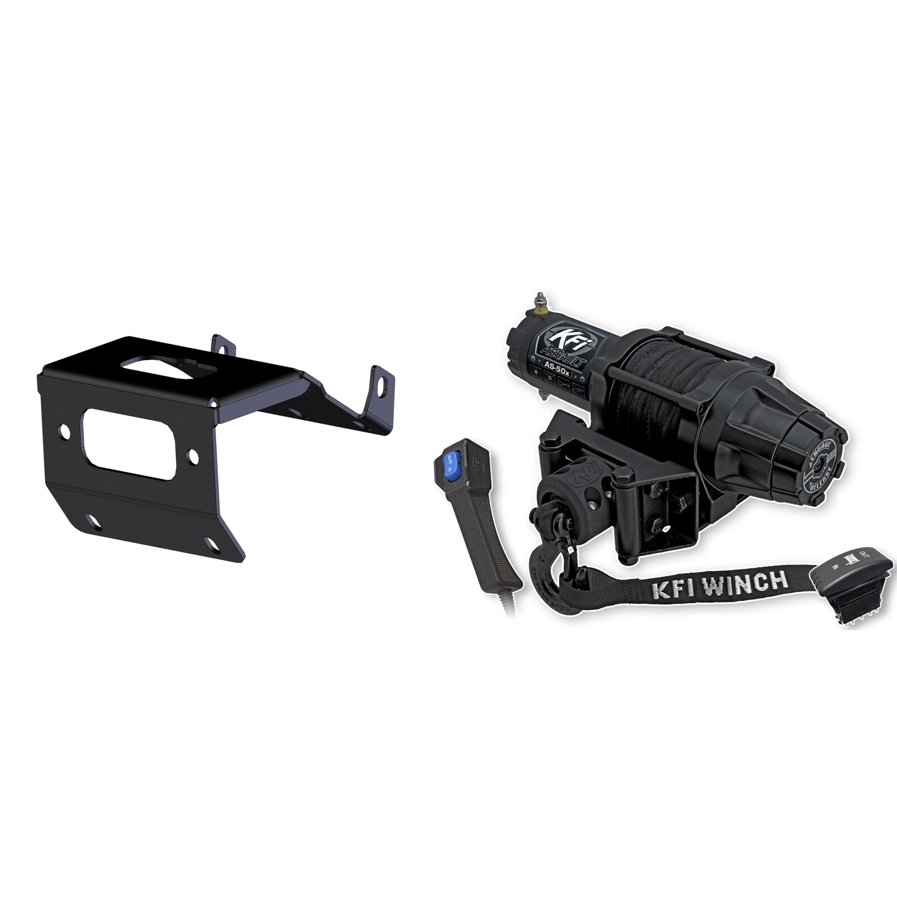 5000lbs Assault Winch (Standard) #AS-50x - KFI ATV Winch, Mounts and  Accessories