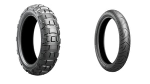 Bridgestone Battlax Adventurecross AX41 And Adventure A41 Tire Pair For Yamaha XV 950 R Bolt Scrambler 2017