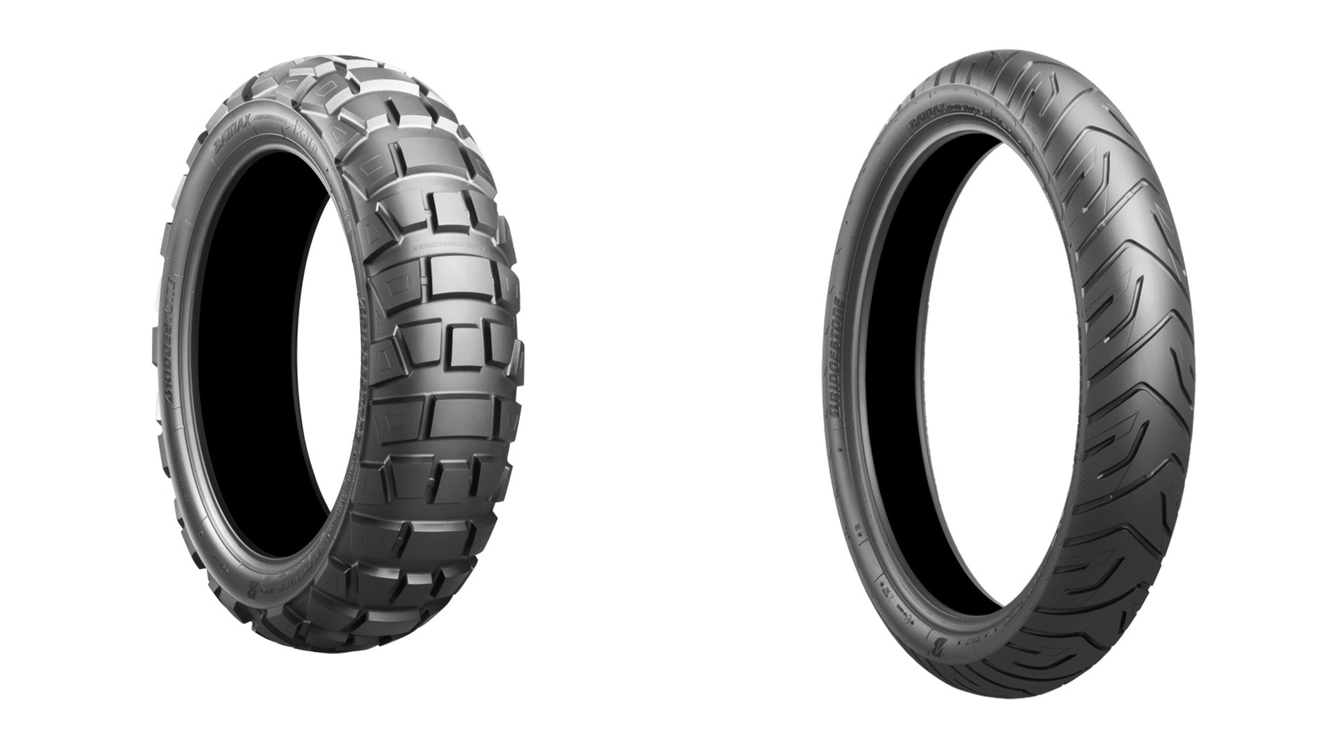 Bridgestone Battlax Adventurecross AX41 And Adventure A41 Tire Pair For Triumph Scrambler 1200 XC / XE 2018+