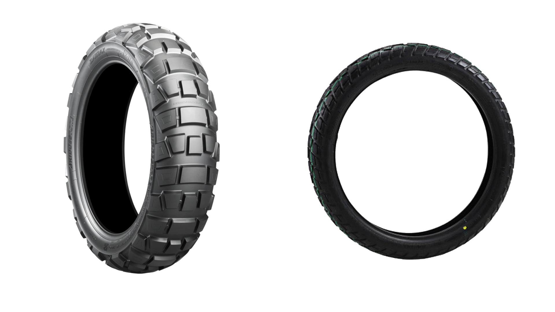 Bridgestone Battlax Adventurecross AX41 Tire Pair For Kawasaki KLR650 87-18