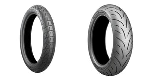 Bridgestone Battlax Adventurecross Scrambler AX41S And T33 Tire Pair For Ducati Scrambler Sixty2 2017