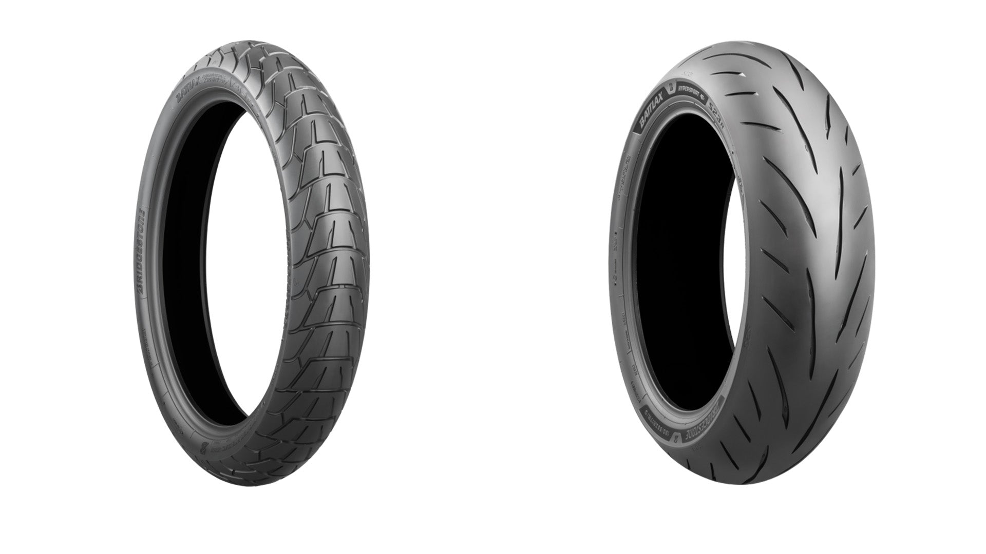 Bridgestone Battlax Adventurecross Scrambler AX41S And S23 Tire Pair For Triumph Street Triple 675 / R 08-17