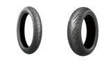 Bridgestone Battlax Adventurecross Scrambler AX41S 120x70x17 And Battlax BT023 160x60x17 Full OEM Tire Set For Honda NC700X 12-13