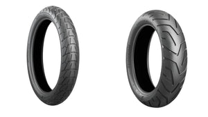 Bridgestone Battlax Adventurecross Scrambler AX41S And Adventure A41 Tire Pair For Triumph Tiger 1050 / SE 07-12
