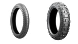 Bridgestone Battlax Adventure Trail AT41 And Adventurecross AX41 Tire Pair For Kawasaki KLR650 87-18
