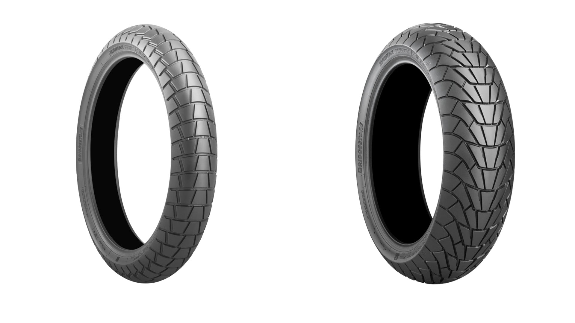 Bridgestone Battlax Adventure Trail AT41 And Adventurecross AX41 Tire Pair For Kawasaki KLR650 87-18