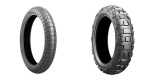 Bridgestone Battlax Adventure Trail AT41 And Adventurecross AX41 Tire Pair For Kawasaki KLR650 2022+
