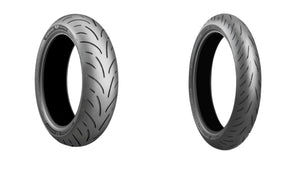 Bridgestone Battlax T33 And S22 Tire Pair For Triumph Thruxton 1200 / R / TFC 15-19