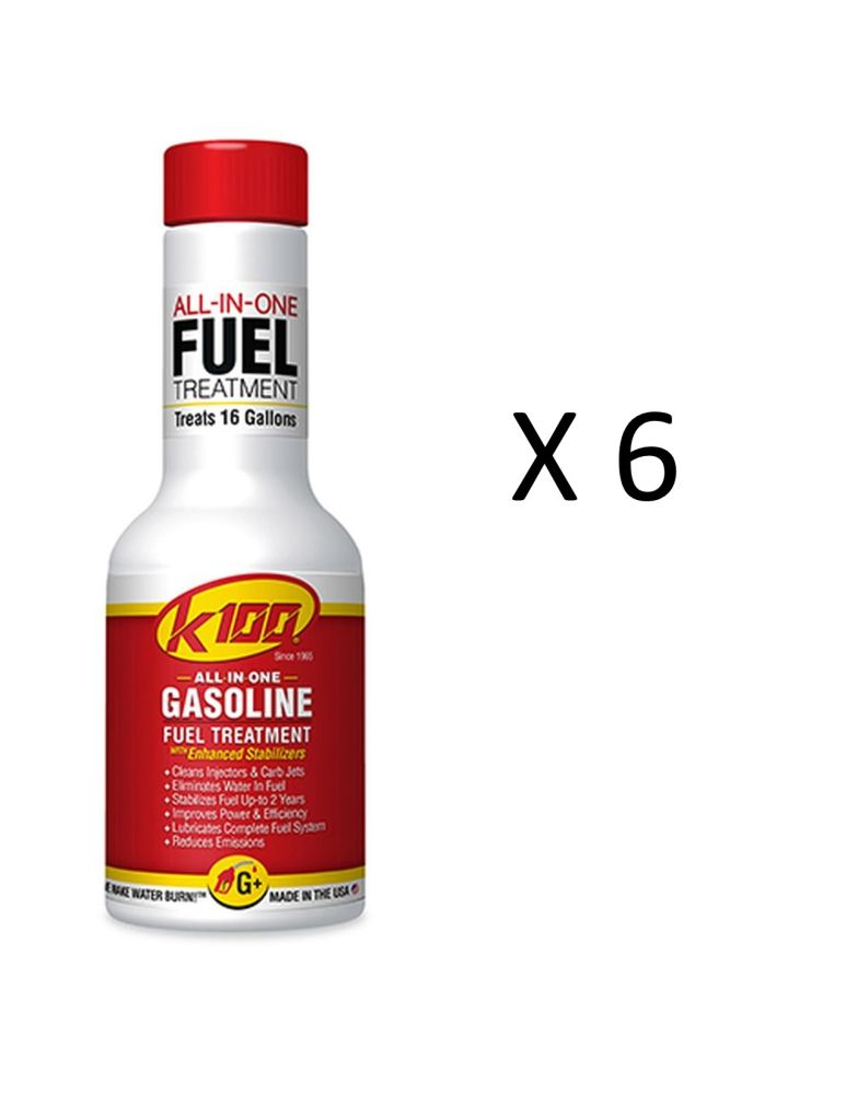 K100 All In One Gas Treatment And Stabilizer Fluid 8oz Pack Of 6