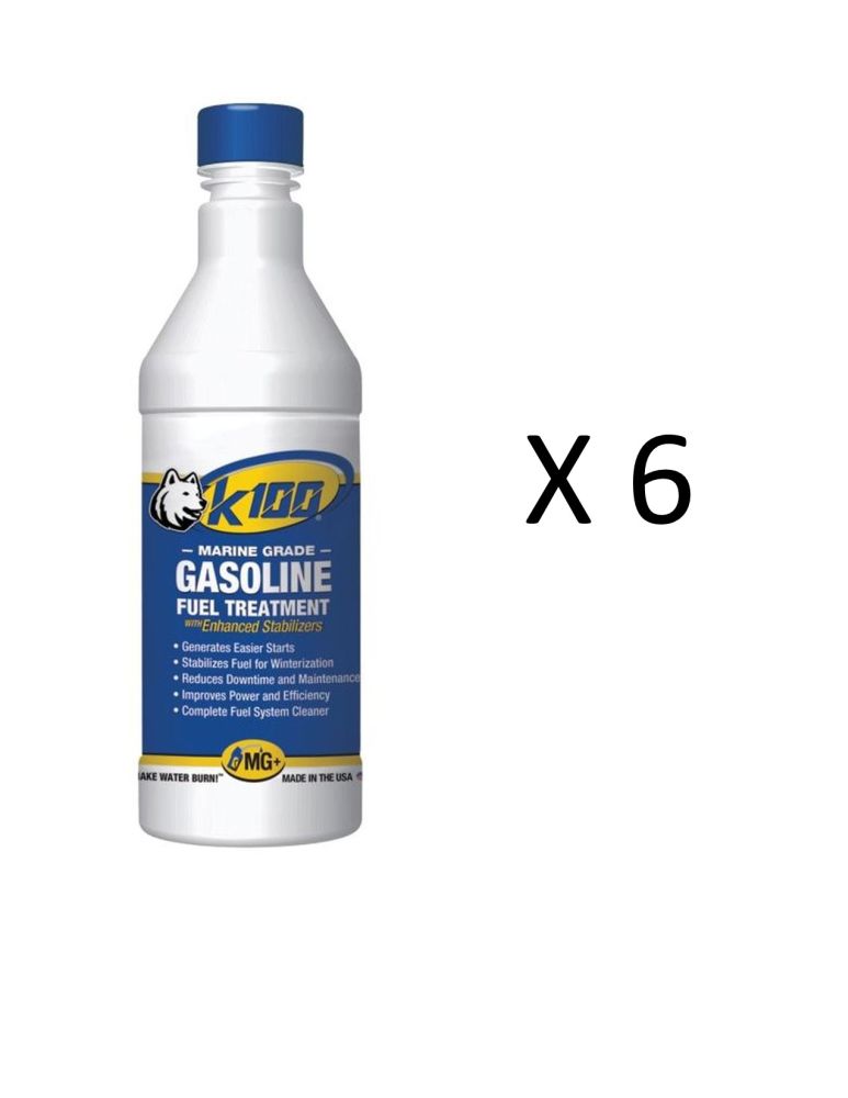 K100 All In One Marine Gas Treatment And Stabilizer Fluid 32oz Pack Of 6