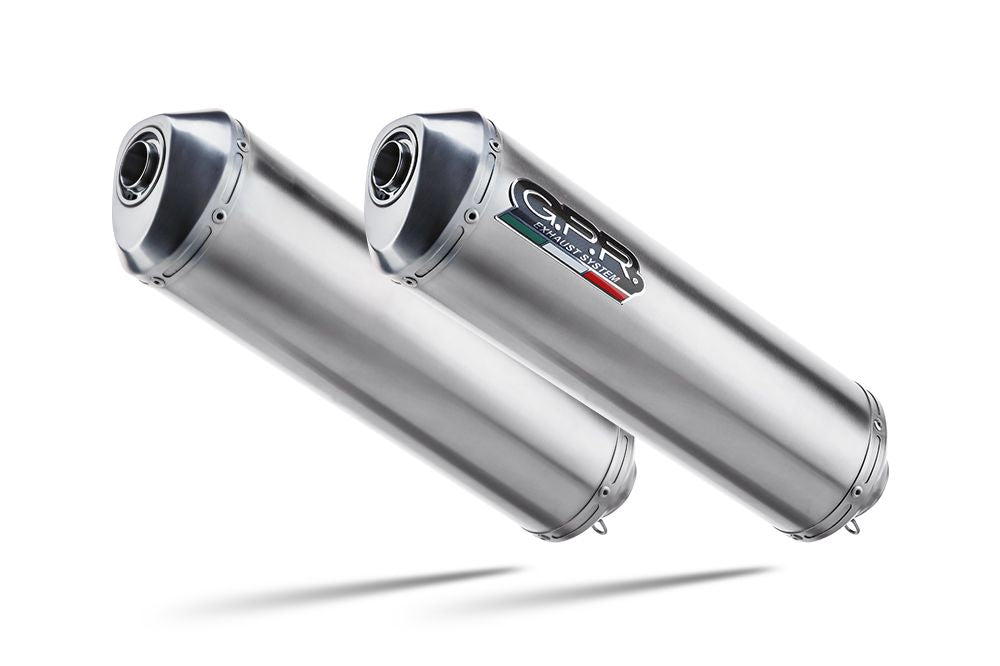 GPR Satinox Double Slip-on Exhaust For Cagiva Raptor 1000 2000-2003 CA.10.SAT