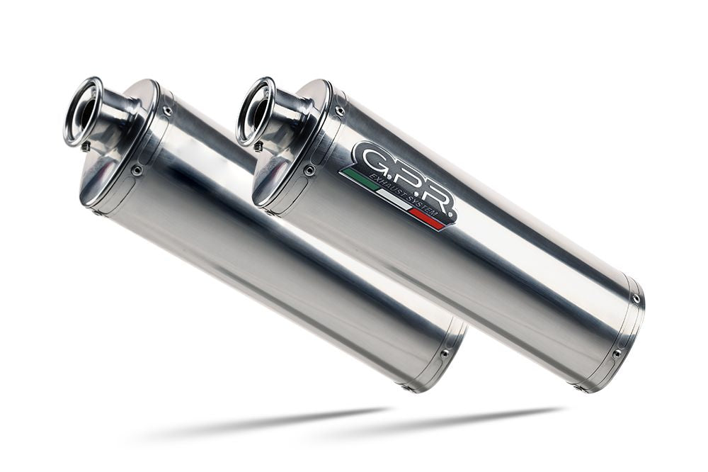 GPR Trioval Double Slip-on Exhaust For Cagiva Navigator 1000 2000-2005