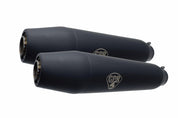 GPR Deeptone Black Cafè Racer Silencers For Honda XL125G 1980-1985 CAFE.33.DN