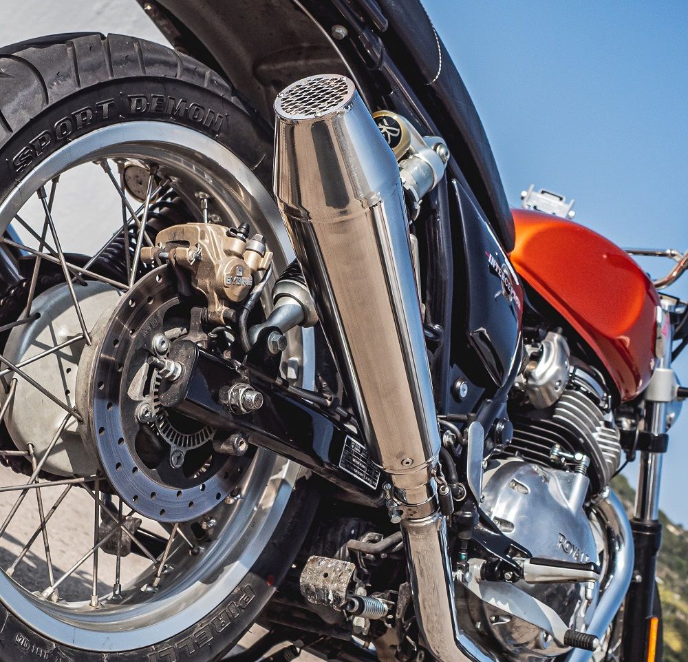 GPR Ultracone Inox Cafè Racer Silencer For Yamaha Xv 1100 Virago 1986-1999