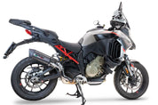 GPR Furore Evo4 Poppy Slip-on Exhaust For Ducati Multistrada V4 Rally 2023-2024
