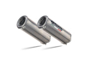 GPR M3 Titanium Natural Double Slip-on Exhaust For Ducati 999 2002-2008