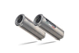 GPR M3 Titanium Natural Double Slip-on Exhaust For Ducati 999 2002-2008