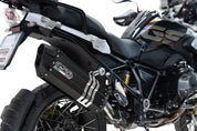 GPR Hyper Sonic Black Titanium Slip-on Exhaust For BMW R1250GS/Adventure 2019-2020