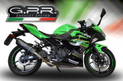 GPR Furore Evo4 Nero Slip-on Exhaust For Kawasaki Ninja 400 2018-2022
