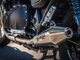 GPR Vintacone Double Slip-on Exhaust For Triumph Street Twin 900 2020-2021