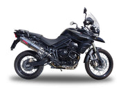 GPR Trioval Slip-on Exhaust For Triumph Tiger 800X Models 2017-2021 E4.T.93.TRI