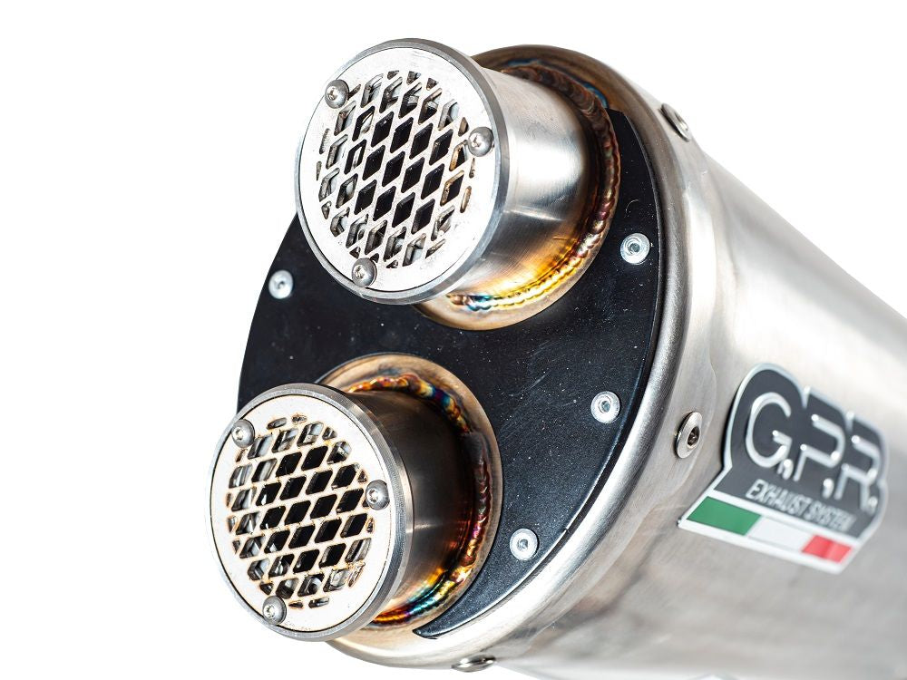 GPR Dual Inox Slip-on Exhaust For BMW F 800 Gs 2024-2025 E5.BM.94.1.DUAL.IO