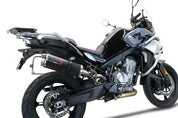 GPR Dual Poppy Slip-on Exhaust For CF Moto 800 Mt Touring 2022-2024