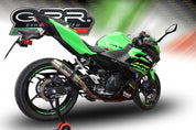 GPR Deeptone Inox Slip-on Exhaust For Kawasaki Ninja 500 2023-2025