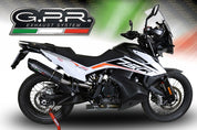 GPR Furore Evo4 Nero Slip-on Exhaust For KTM 790 Adventure 2021-2024