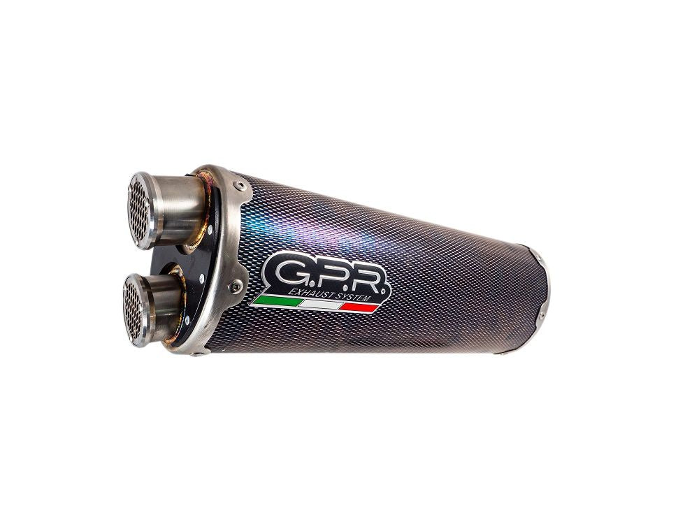 GPR Dual Inox Slip-on Exhaust For Triumph Tiger 850 2020-2024 E5.T.98.DUAL.IO