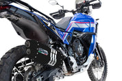 GPR Hyper Sonic Black Titanium Slip-on Exhaust For Yamaha Tenere 700 2021-2024