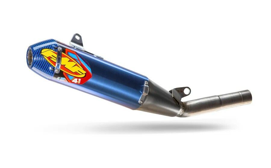 FMF Factory 4.1 RCT Slip-On Exhaust Pipe Blue Cap 2018-26 Yamaha YZ450F - 044488