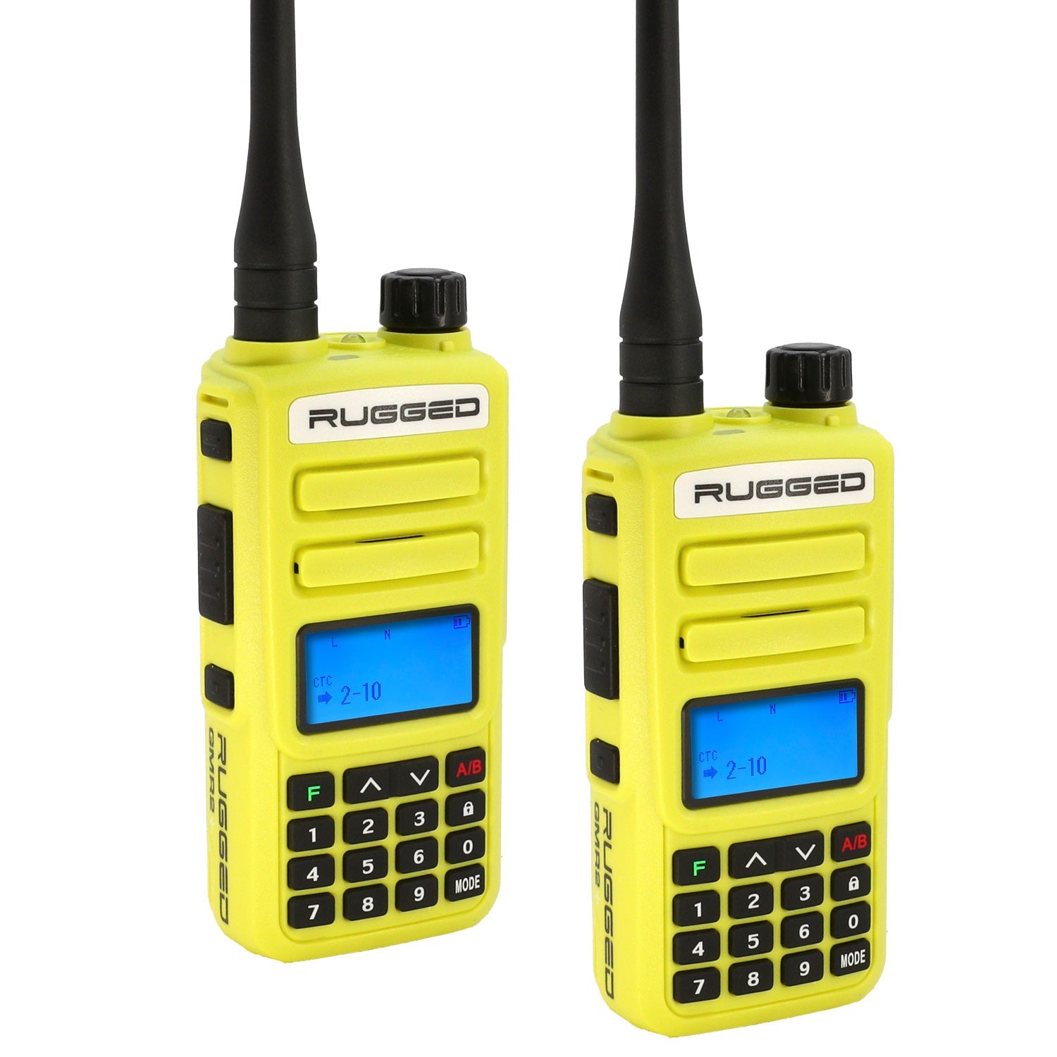 Rugged Radios 2 PACK - Rugged GMR2 PLUS GMRS and FRS Two Way Handheld Radios