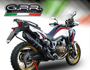 GPR Furore Nero Slip-on Exhaust For Honda CRF1000L Africa Twin 2015-2017