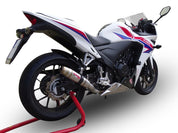 GPR Deeptone Inox Slip-on Exhaust For Honda CBR500R 2019-2022 H.254.DE