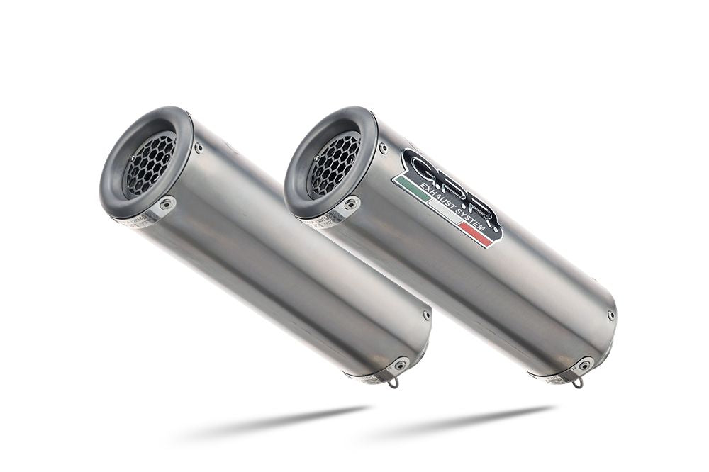 GPR M3 Titanium Natural Double Slip-on Exhaust For Honda VFR800 V-Tec 2002-2013