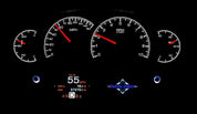 Dakota Digital Competition HDX Analog Universal Gauge kit HDX-2100