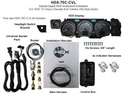Dakota Digital 1970-1972 Chevrolet Chevelle HDX Analog Gauge kit HDX-70C-CVL
